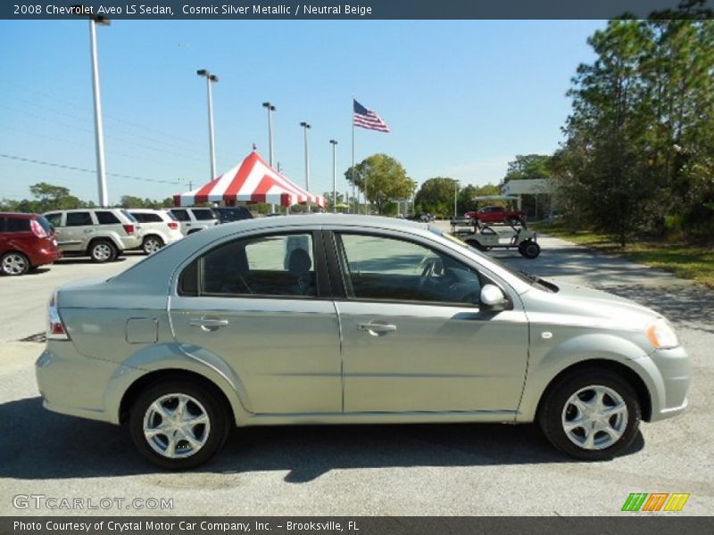 Cosmic Silver Metallic / Neutral Beige 2008 Chevrolet Aveo LS Sedan