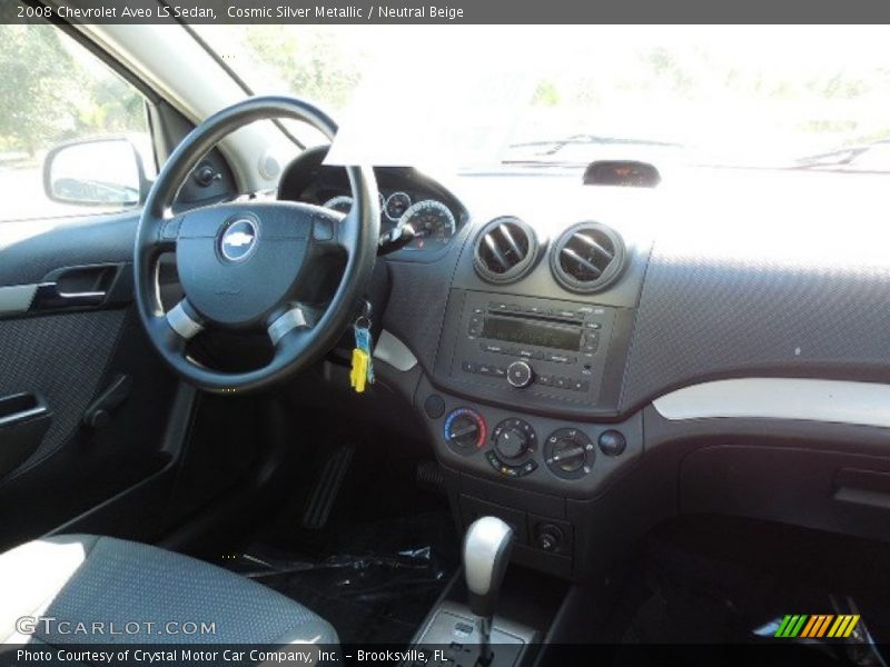 Cosmic Silver Metallic / Neutral Beige 2008 Chevrolet Aveo LS Sedan