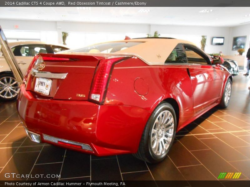 Red Obsession Tintcoat / Cashmere/Ebony 2014 Cadillac CTS 4 Coupe AWD