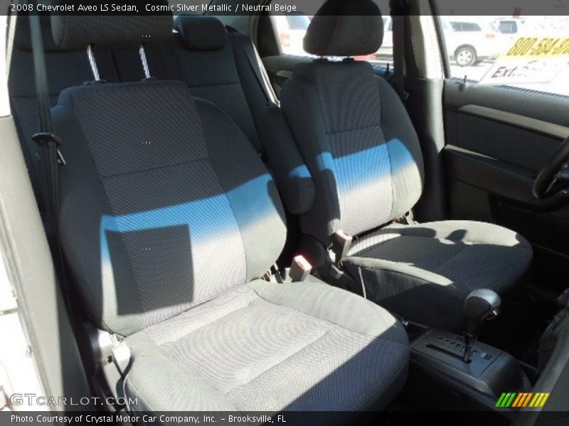 Cosmic Silver Metallic / Neutral Beige 2008 Chevrolet Aveo LS Sedan