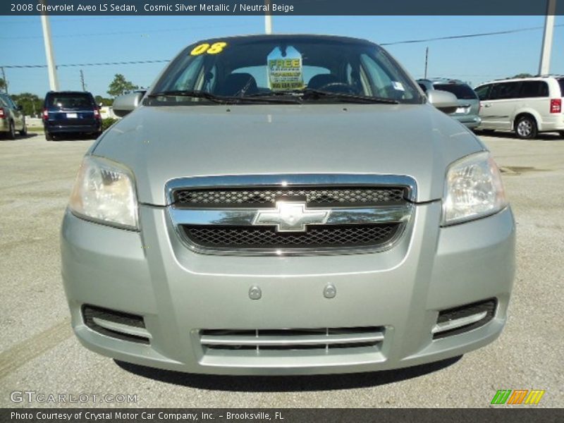 Cosmic Silver Metallic / Neutral Beige 2008 Chevrolet Aveo LS Sedan