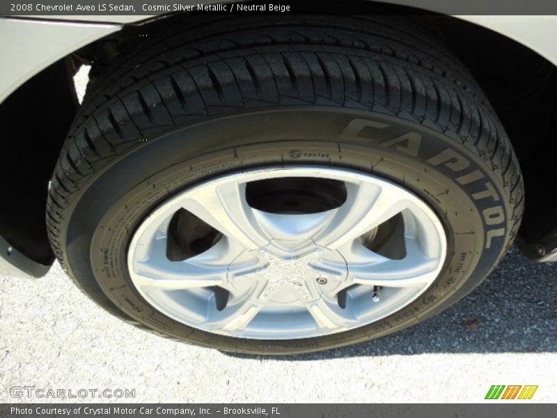 Cosmic Silver Metallic / Neutral Beige 2008 Chevrolet Aveo LS Sedan