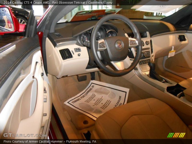 Red Obsession Tintcoat / Cashmere/Ebony 2014 Cadillac CTS 4 Coupe AWD