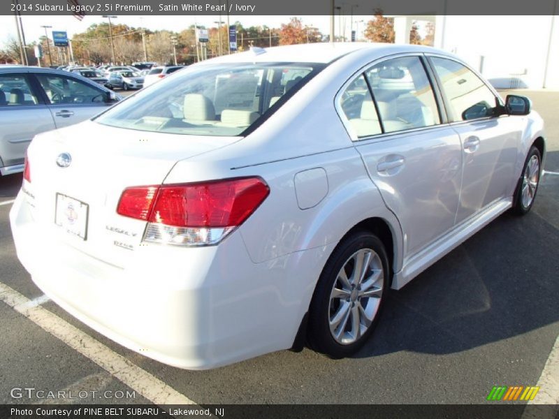 Satin White Pearl / Ivory 2014 Subaru Legacy 2.5i Premium