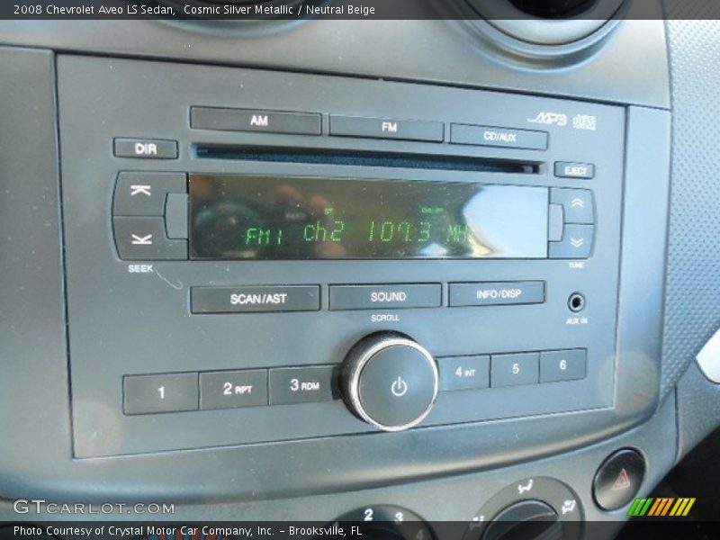 Cosmic Silver Metallic / Neutral Beige 2008 Chevrolet Aveo LS Sedan