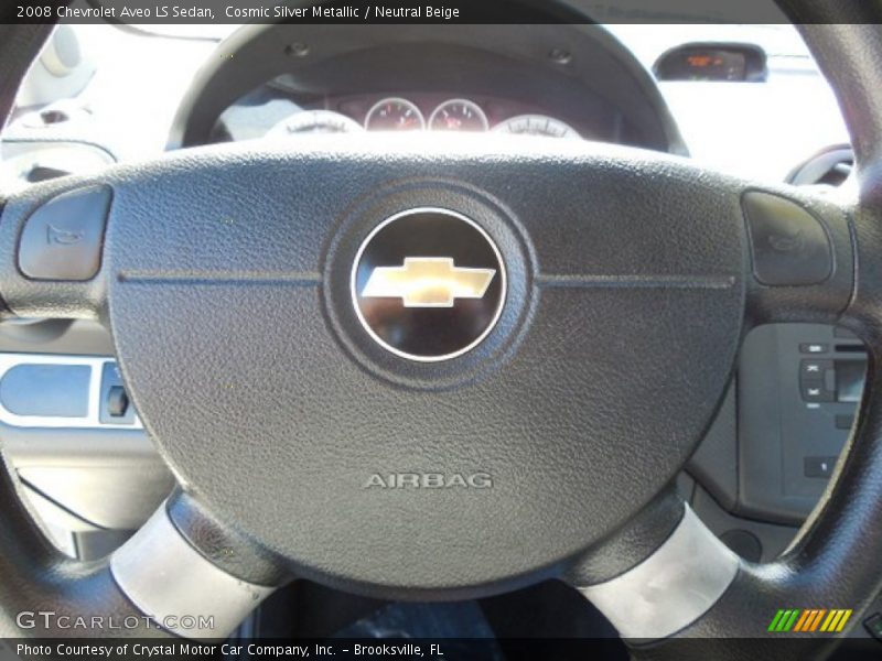 Cosmic Silver Metallic / Neutral Beige 2008 Chevrolet Aveo LS Sedan