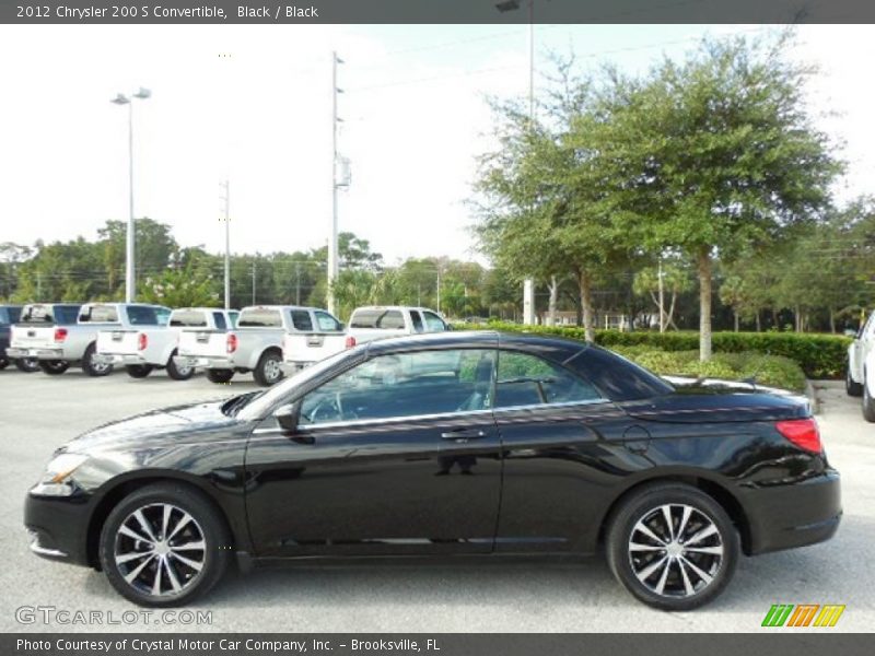 Black / Black 2012 Chrysler 200 S Convertible