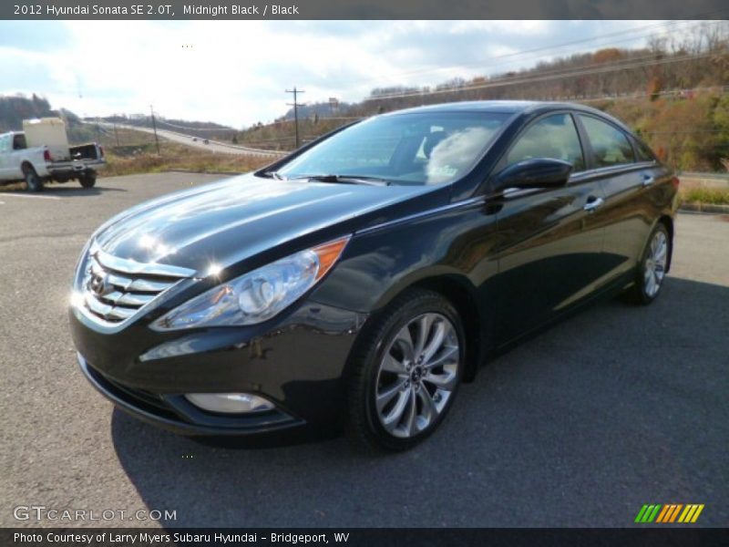 Midnight Black / Black 2012 Hyundai Sonata SE 2.0T