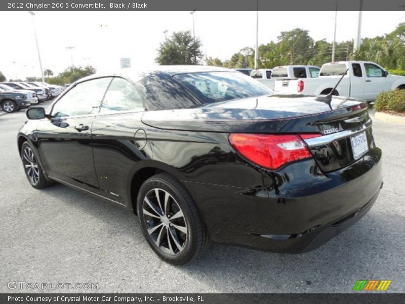 Black / Black 2012 Chrysler 200 S Convertible