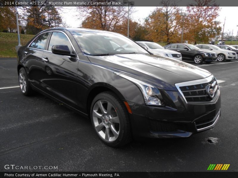 Majestic Plum Metallic / Caramel/Jet Black 2014 Cadillac ATS 2.5L