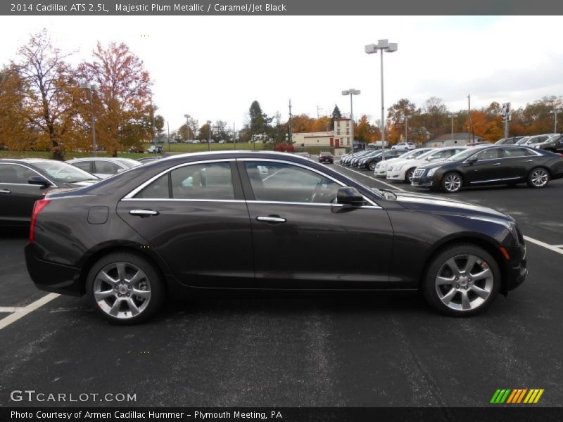 Majestic Plum Metallic / Caramel/Jet Black 2014 Cadillac ATS 2.5L