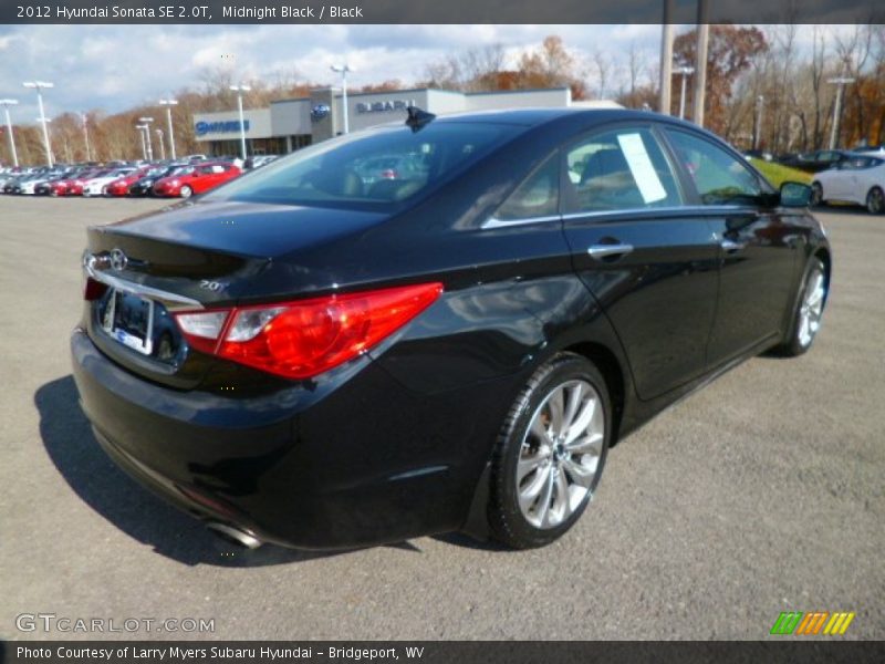 Midnight Black / Black 2012 Hyundai Sonata SE 2.0T