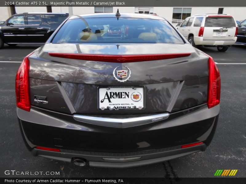 Majestic Plum Metallic / Caramel/Jet Black 2014 Cadillac ATS 2.5L