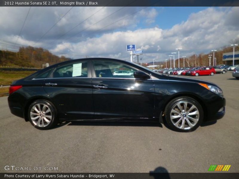 Midnight Black / Black 2012 Hyundai Sonata SE 2.0T