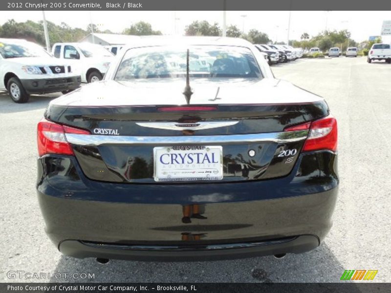 Black / Black 2012 Chrysler 200 S Convertible