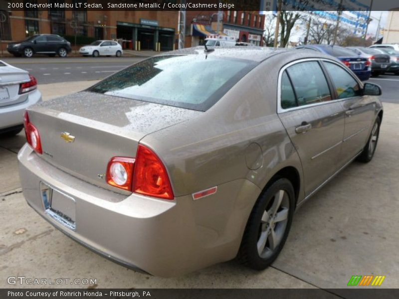 Sandstone Metallic / Cocoa/Cashmere Beige 2008 Chevrolet Malibu LT Sedan