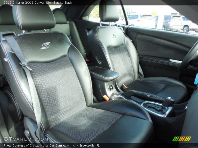 Front Seat of 2012 200 S Convertible