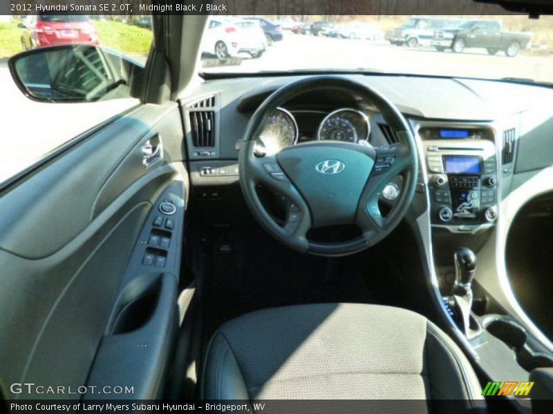 Midnight Black / Black 2012 Hyundai Sonata SE 2.0T