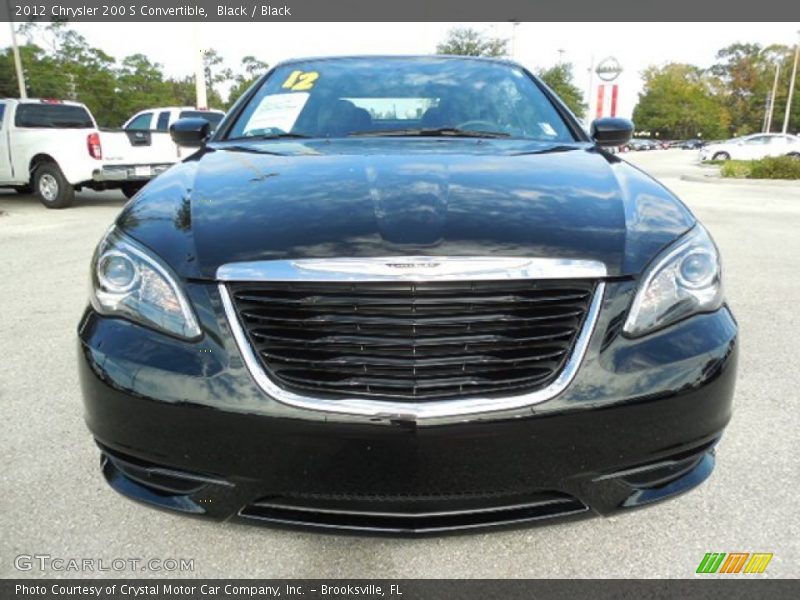 Black / Black 2012 Chrysler 200 S Convertible