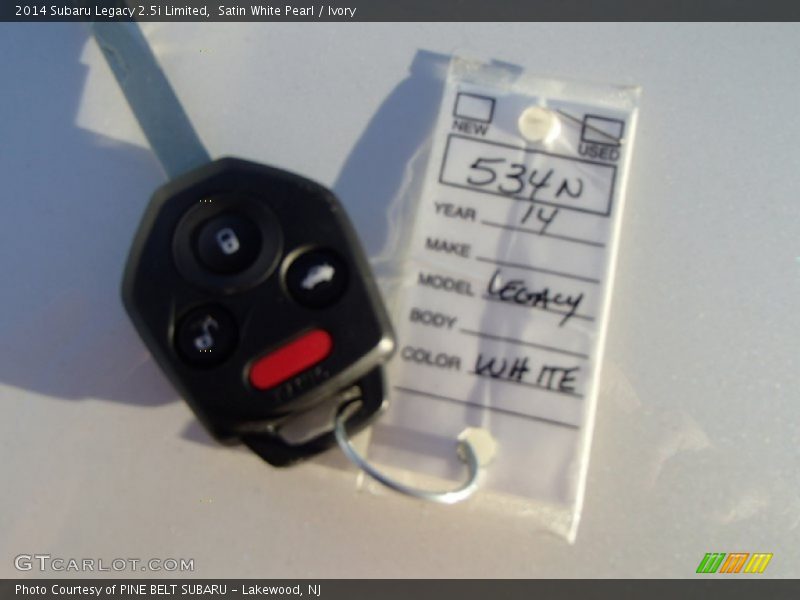 Satin White Pearl / Ivory 2014 Subaru Legacy 2.5i Limited