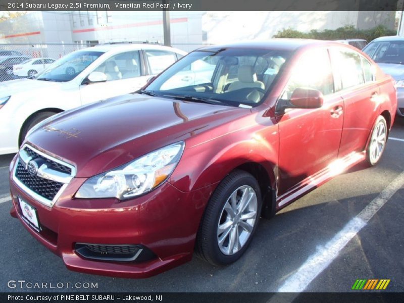Venetian Red Pearl / Ivory 2014 Subaru Legacy 2.5i Premium