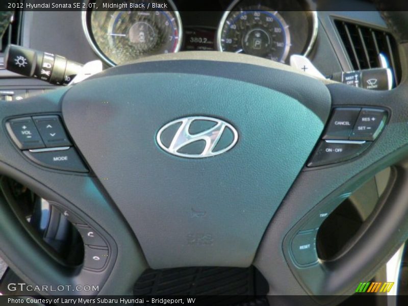 Midnight Black / Black 2012 Hyundai Sonata SE 2.0T
