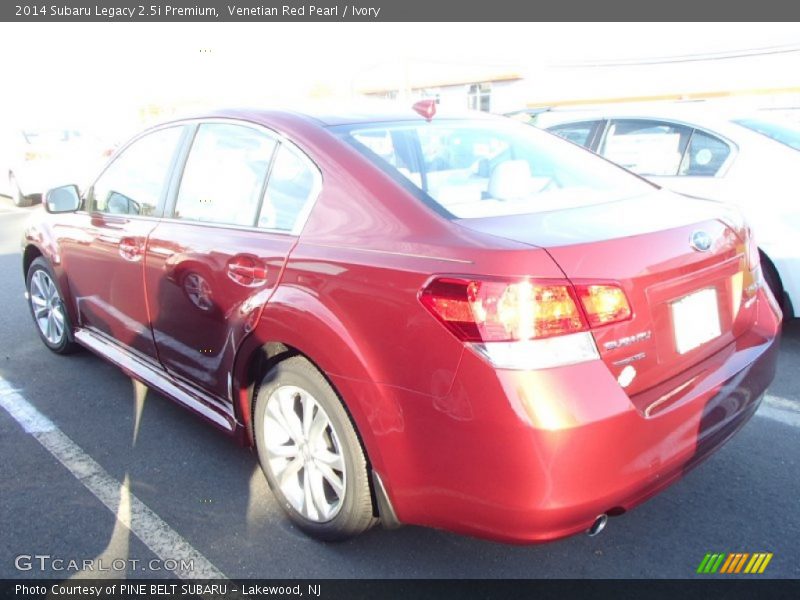 Venetian Red Pearl / Ivory 2014 Subaru Legacy 2.5i Premium
