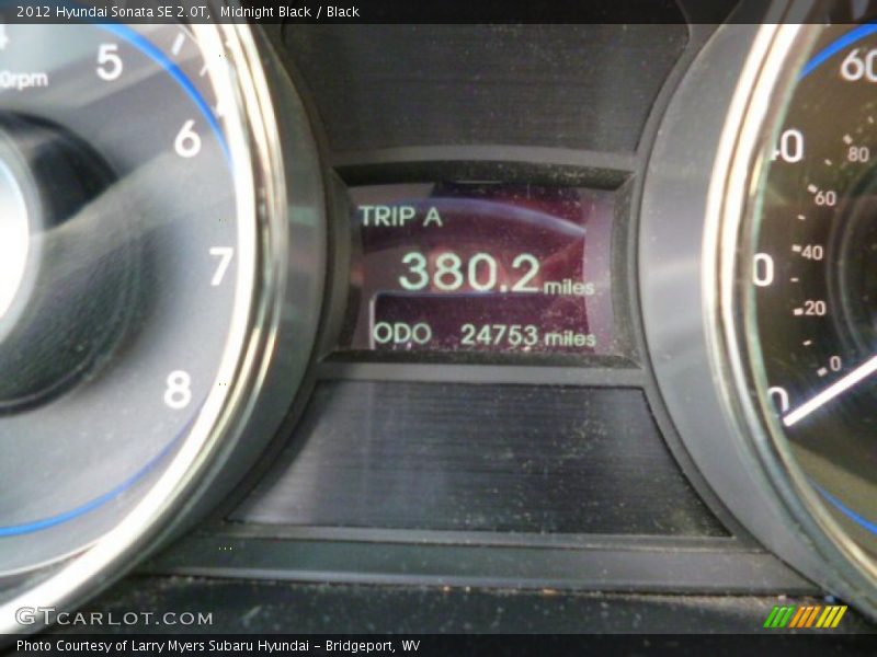 Midnight Black / Black 2012 Hyundai Sonata SE 2.0T