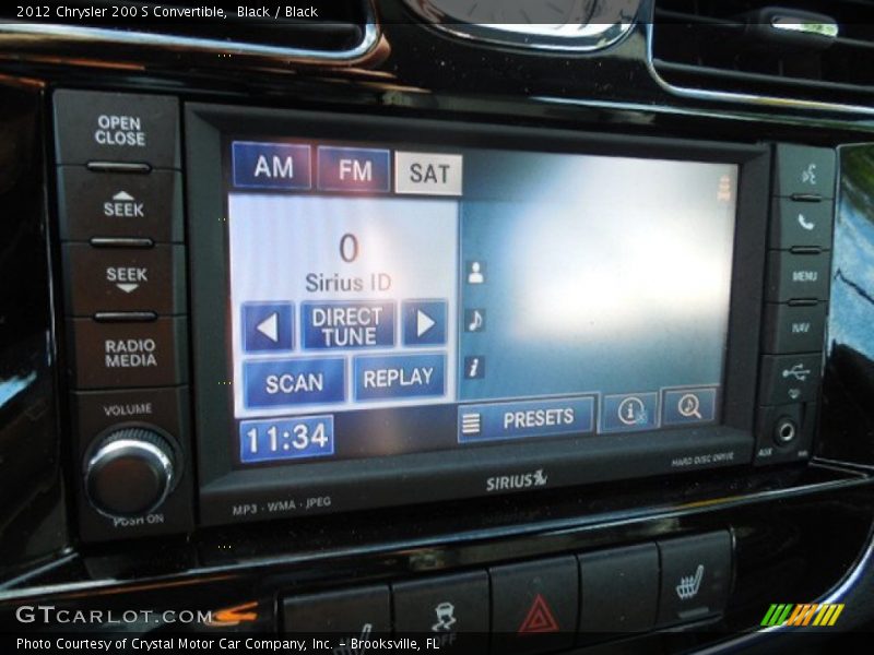 Black / Black 2012 Chrysler 200 S Convertible