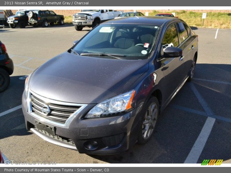 Amethyst Gray / Charcoal 2013 Nissan Sentra SR