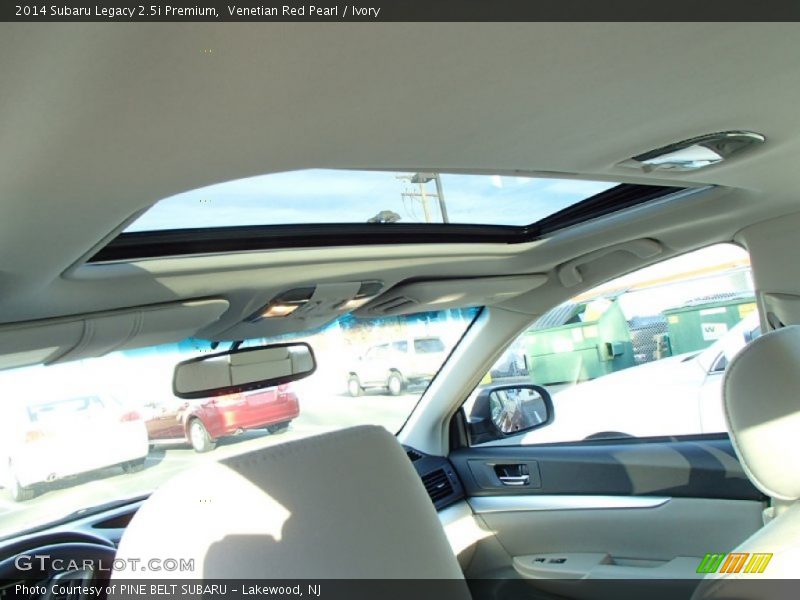 Venetian Red Pearl / Ivory 2014 Subaru Legacy 2.5i Premium