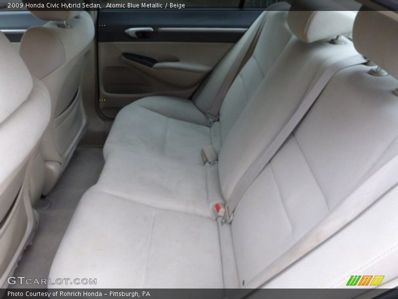Atomic Blue Metallic / Beige 2009 Honda Civic Hybrid Sedan