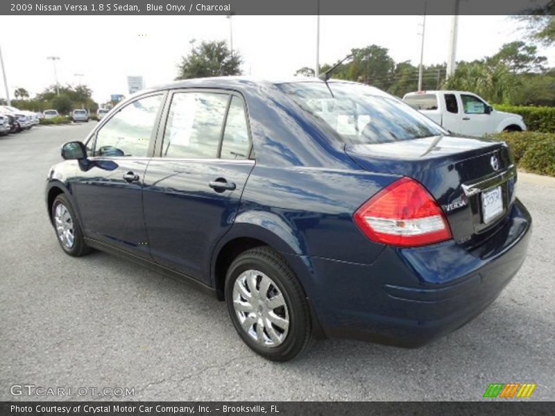 Blue Onyx / Charcoal 2009 Nissan Versa 1.8 S Sedan
