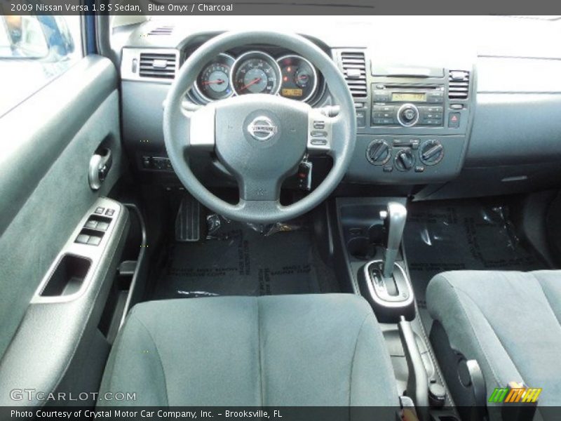 Blue Onyx / Charcoal 2009 Nissan Versa 1.8 S Sedan