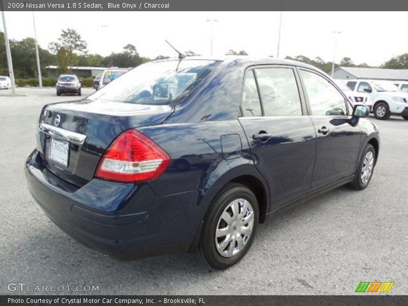Blue Onyx / Charcoal 2009 Nissan Versa 1.8 S Sedan