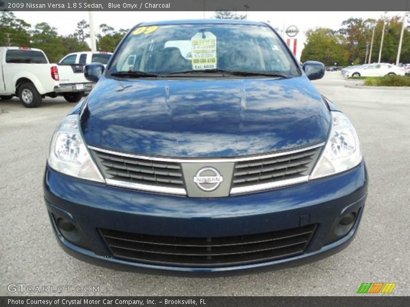 Blue Onyx / Charcoal 2009 Nissan Versa 1.8 S Sedan