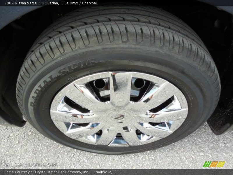 Blue Onyx / Charcoal 2009 Nissan Versa 1.8 S Sedan