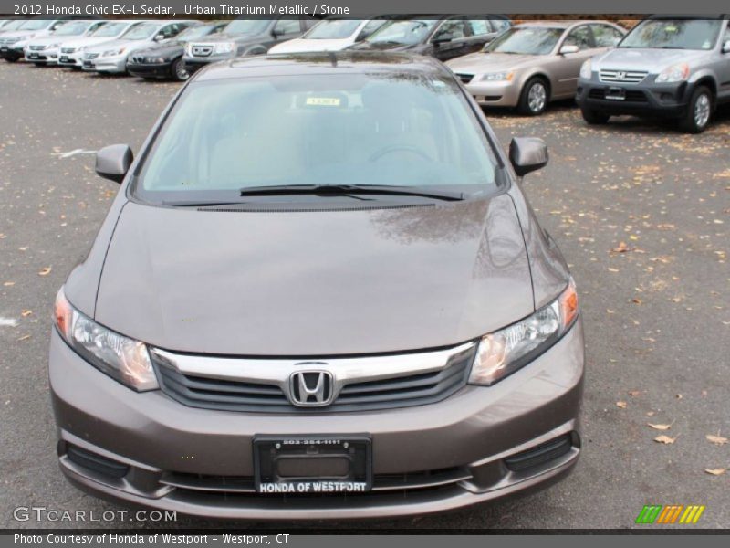 Urban Titanium Metallic / Stone 2012 Honda Civic EX-L Sedan