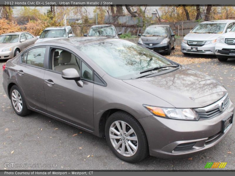 Urban Titanium Metallic / Stone 2012 Honda Civic EX-L Sedan