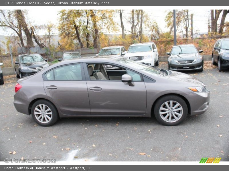 Urban Titanium Metallic / Stone 2012 Honda Civic EX-L Sedan