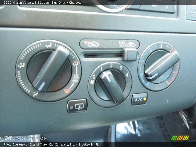 Blue Onyx / Charcoal 2009 Nissan Versa 1.8 S Sedan