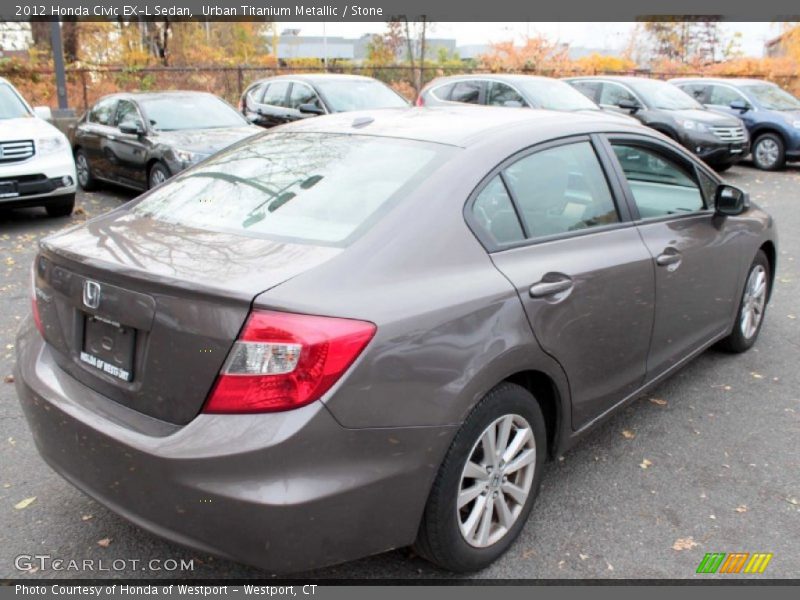 Urban Titanium Metallic / Stone 2012 Honda Civic EX-L Sedan