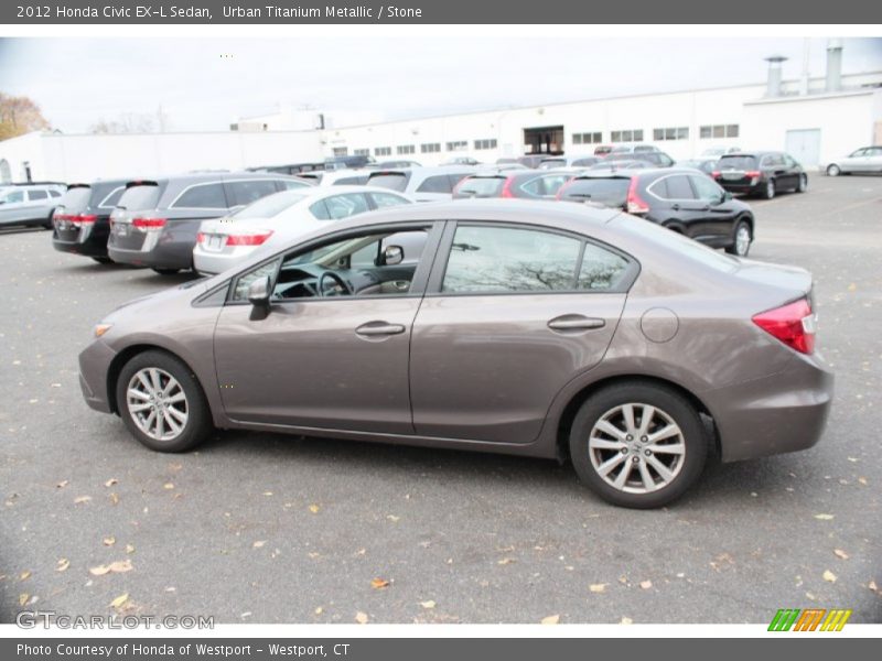 Urban Titanium Metallic / Stone 2012 Honda Civic EX-L Sedan