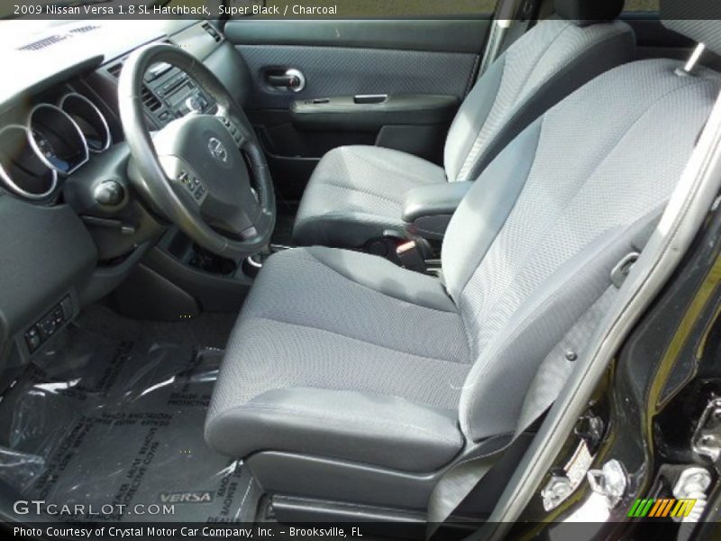 Super Black / Charcoal 2009 Nissan Versa 1.8 SL Hatchback