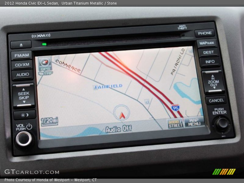 Urban Titanium Metallic / Stone 2012 Honda Civic EX-L Sedan