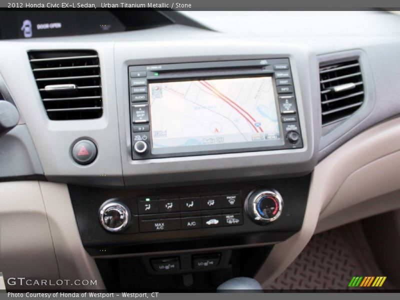 Urban Titanium Metallic / Stone 2012 Honda Civic EX-L Sedan