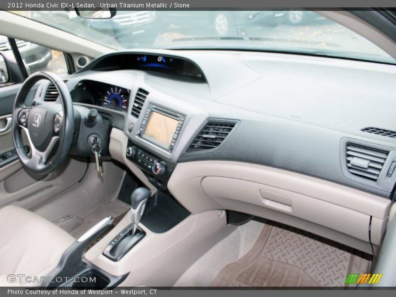 Urban Titanium Metallic / Stone 2012 Honda Civic EX-L Sedan