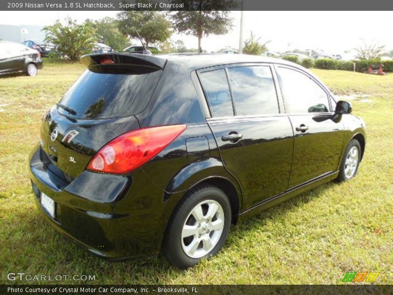 Super Black / Charcoal 2009 Nissan Versa 1.8 SL Hatchback