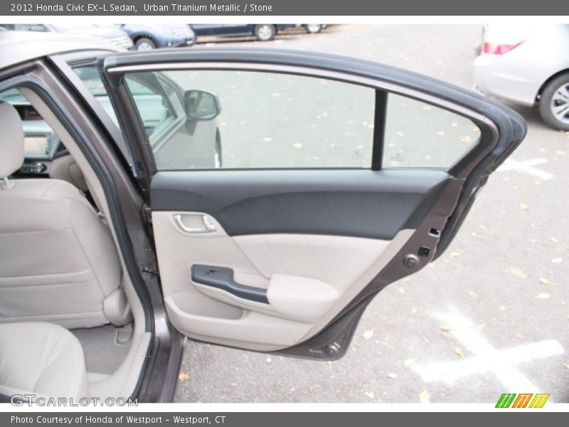 Urban Titanium Metallic / Stone 2012 Honda Civic EX-L Sedan