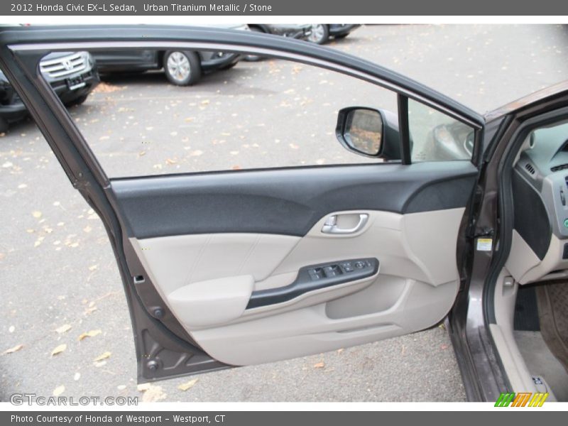 Urban Titanium Metallic / Stone 2012 Honda Civic EX-L Sedan